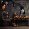 Ghost on Toilet Halloween Wall Decor - 16L" x 12W" (Unframed)